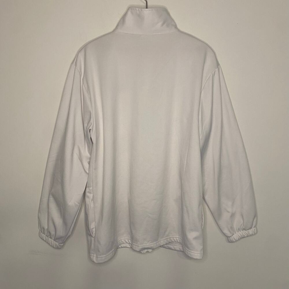 Team USA Olympic Committee White Full Zip Track Jacket Large Winter Olympics - Picture 10 of 15